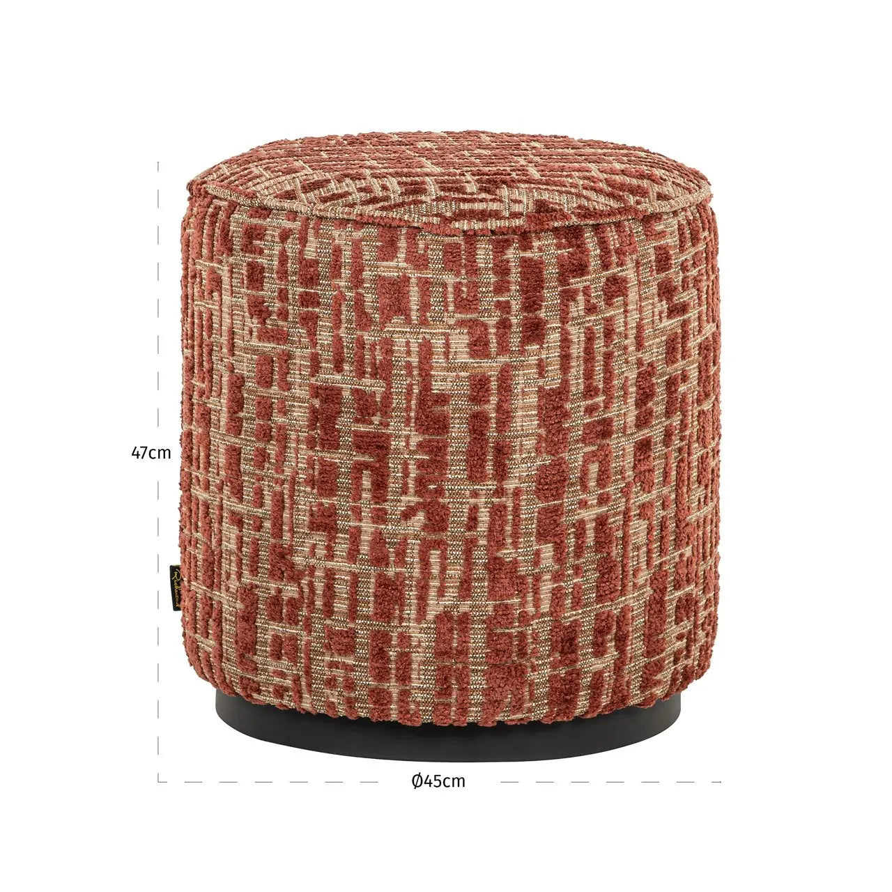 Pouffe & Footstool Lexie terra 45Ø