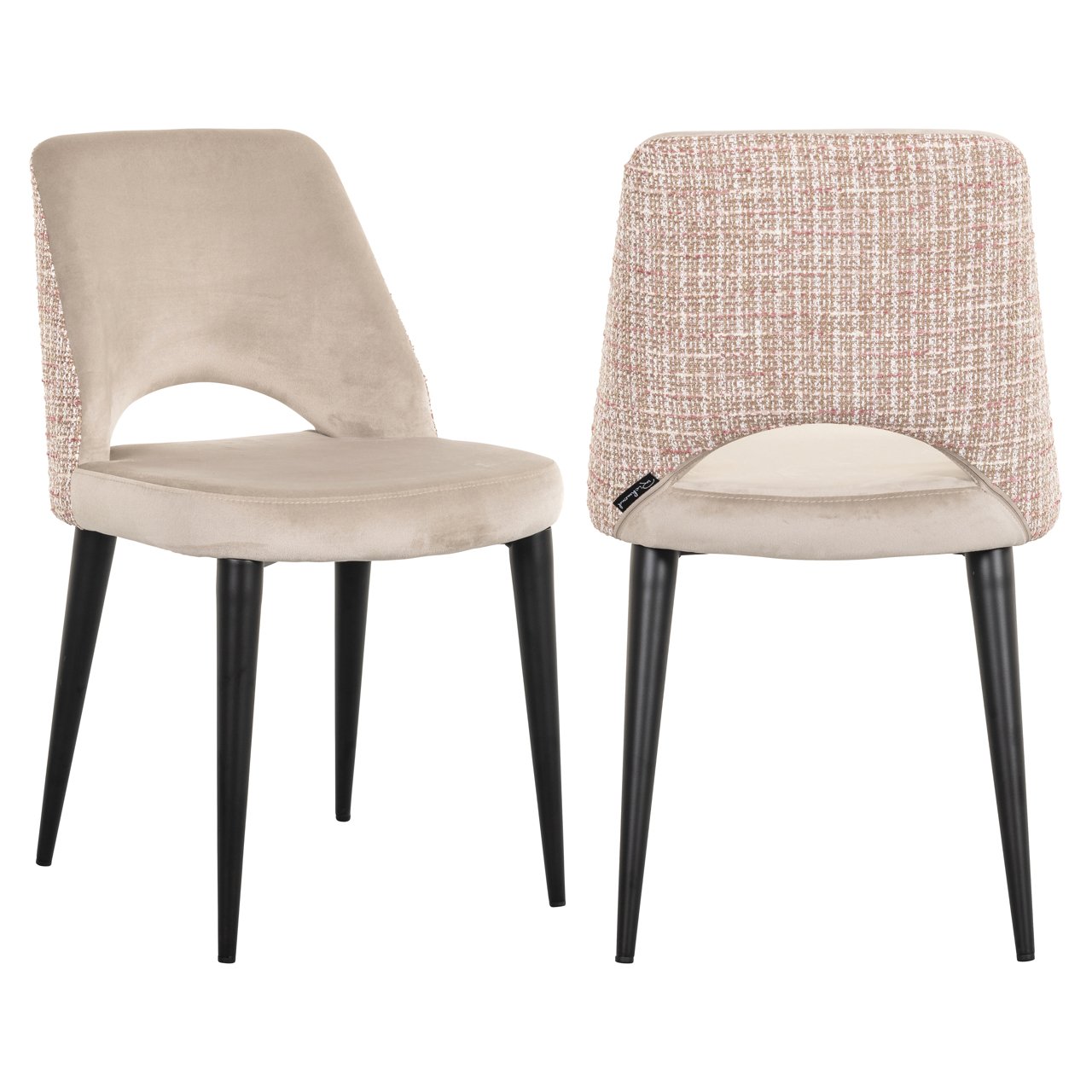 Dining chair Tabitha trendy rose (Set of 2)