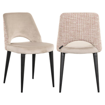 Dining chair Tabitha trendy rose (Set of 2)
