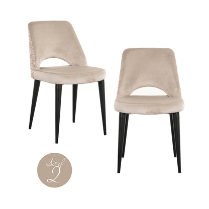 Dining chair Tabitha trendy rose (Set of 2)