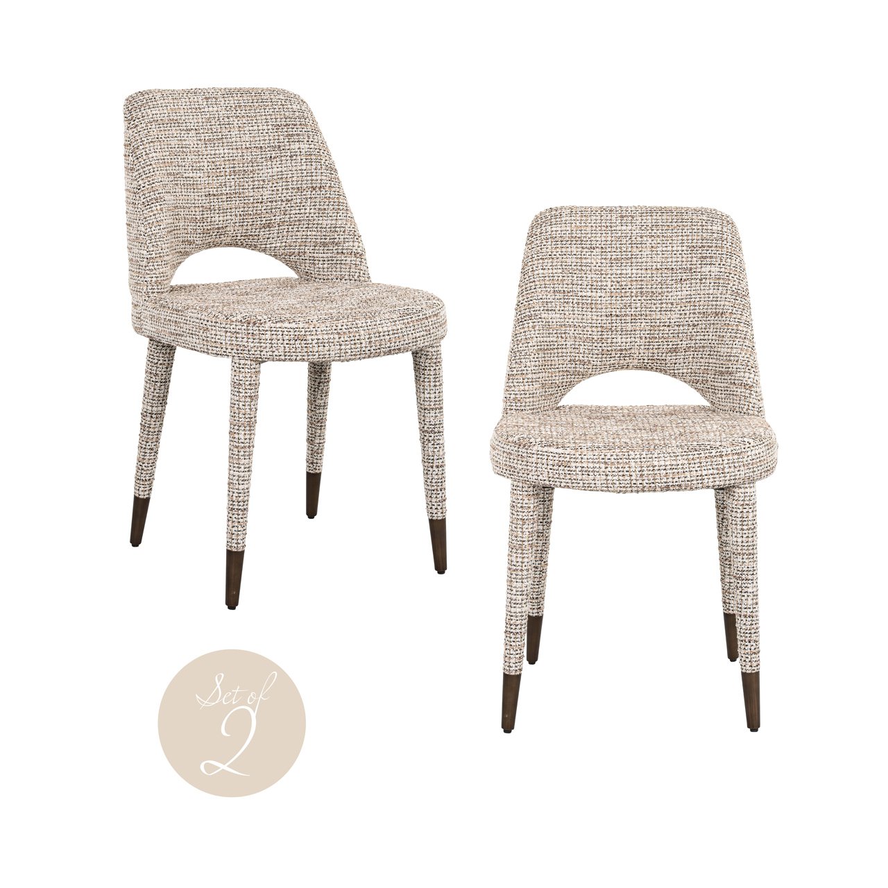 Dining chair Cecilia trendy nature (Set of 2)