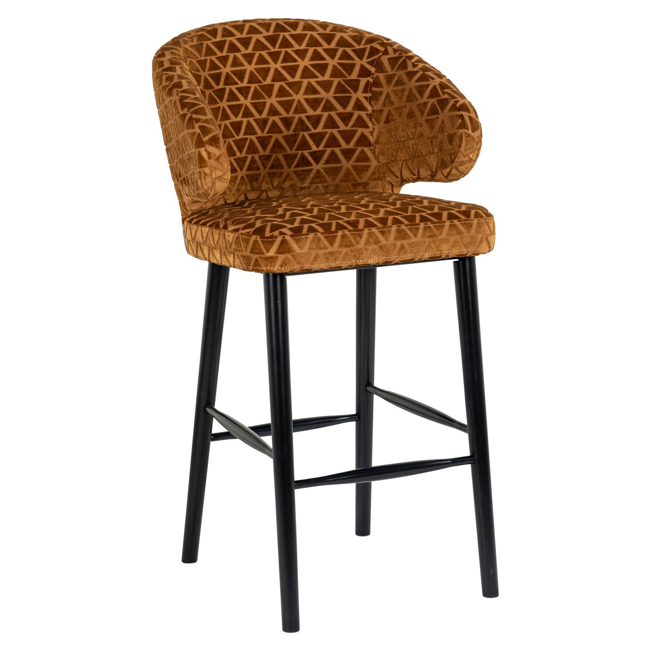 Bar stool Indigo old gold triangle