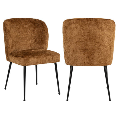 Dining chair Fallon cognac fusion