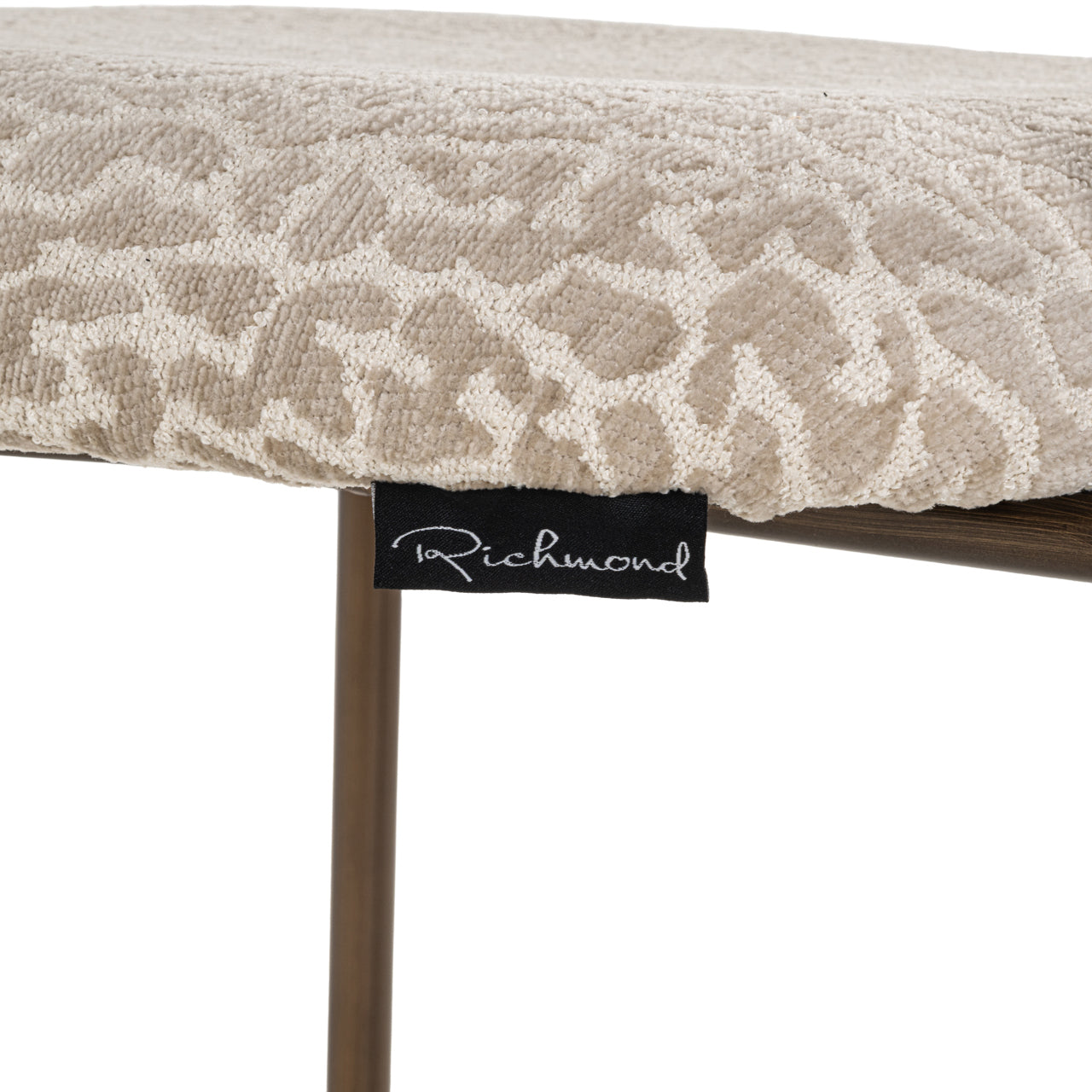 Counter stool Xenia beige leopard fire retardant (Set of 2)