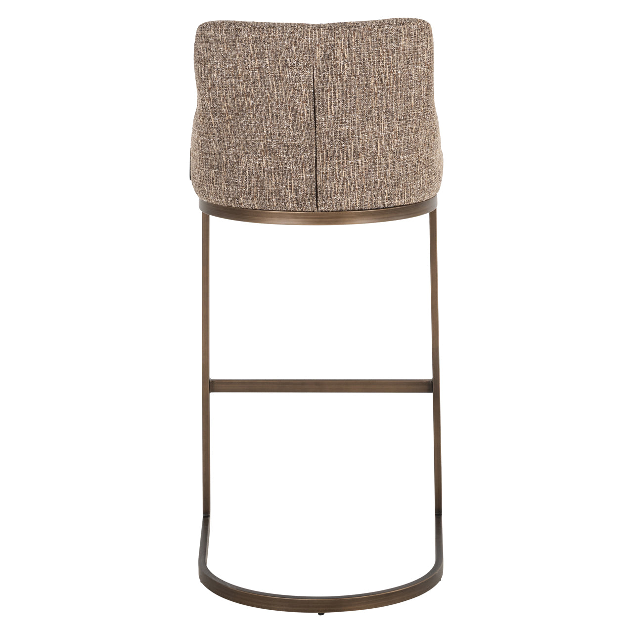 Bar stool Bolton brown tweed (Set of 2)