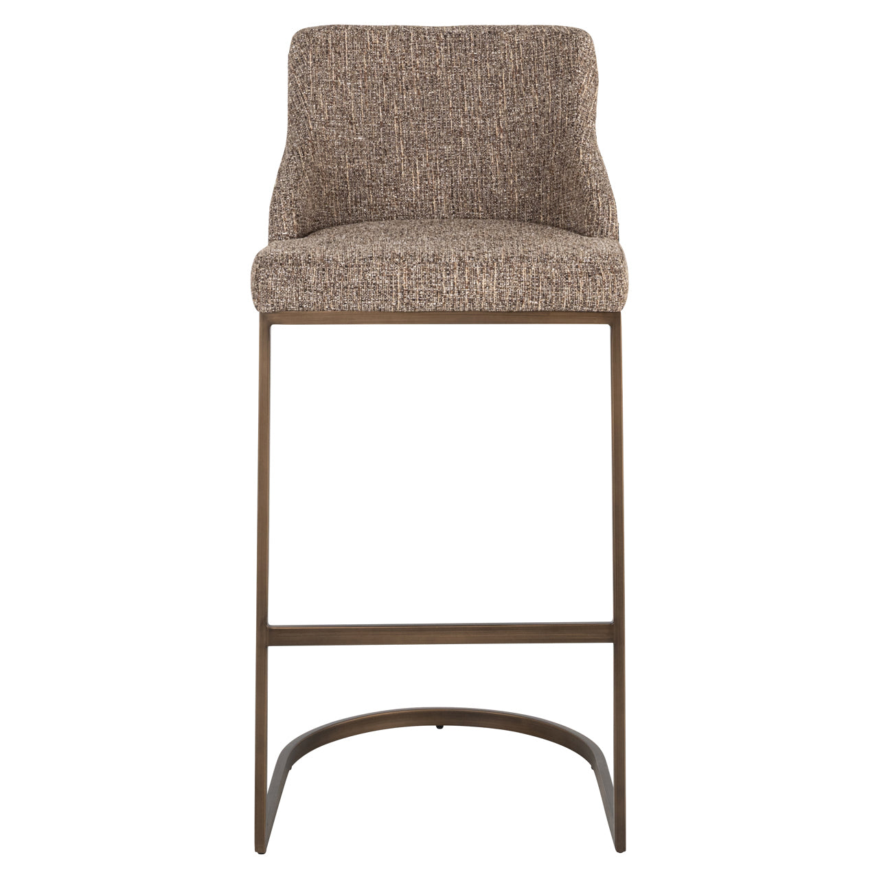 Bar stool Bolton brown tweed (Set of 2)