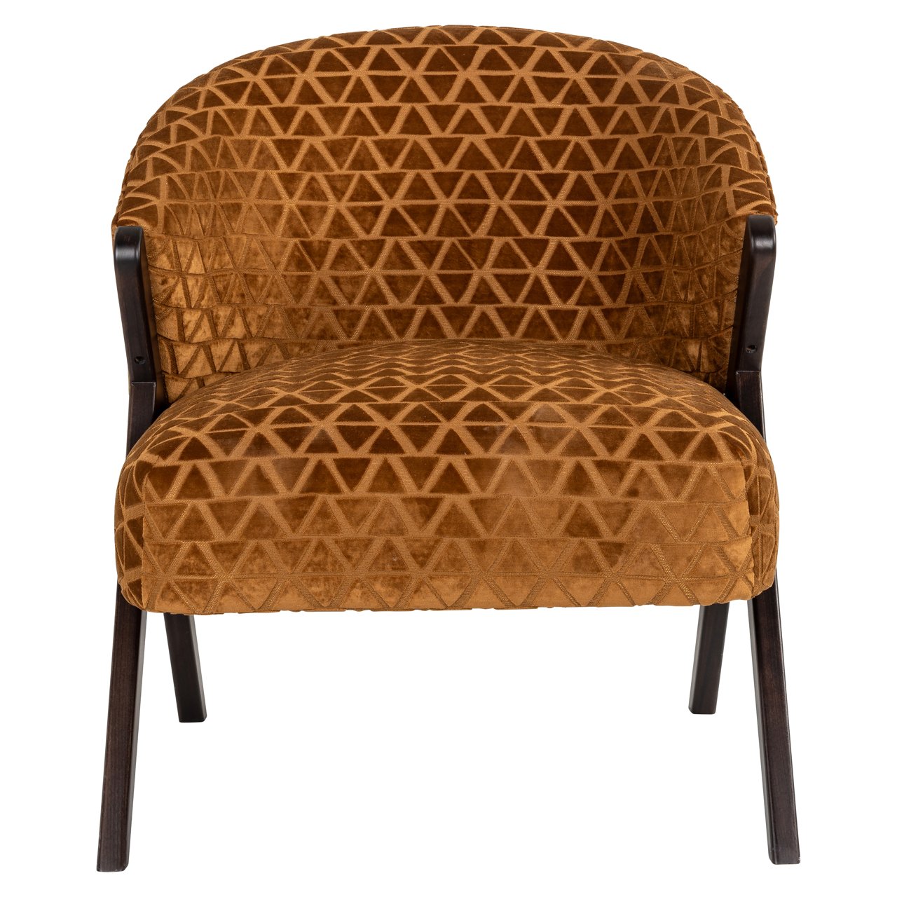Lounge chair Mia old gold triangle
