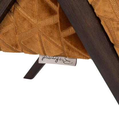 Lounge chair Mia old gold triangle