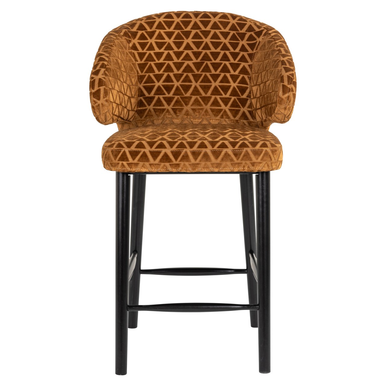 Counter stool Indigo old gold triangle