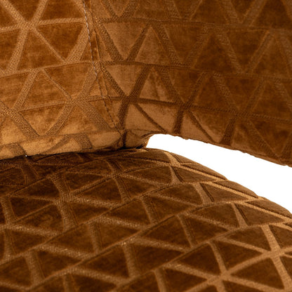 Counter stool Indigo old gold triangle