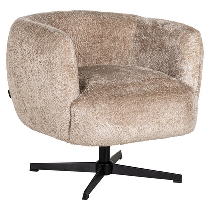 Lounge chair Estelle sheep natural swivel