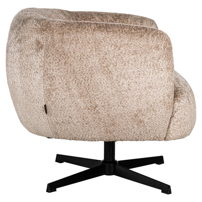 Lounge chair Estelle sheep natural swivel