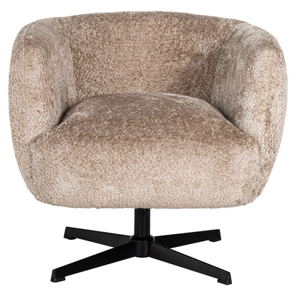 Lounge chair Estelle sheep natural swivel