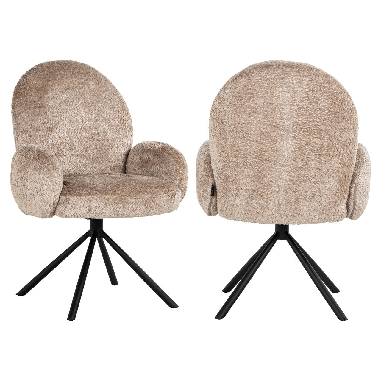 Dining chair Jolie sheep natural swivel