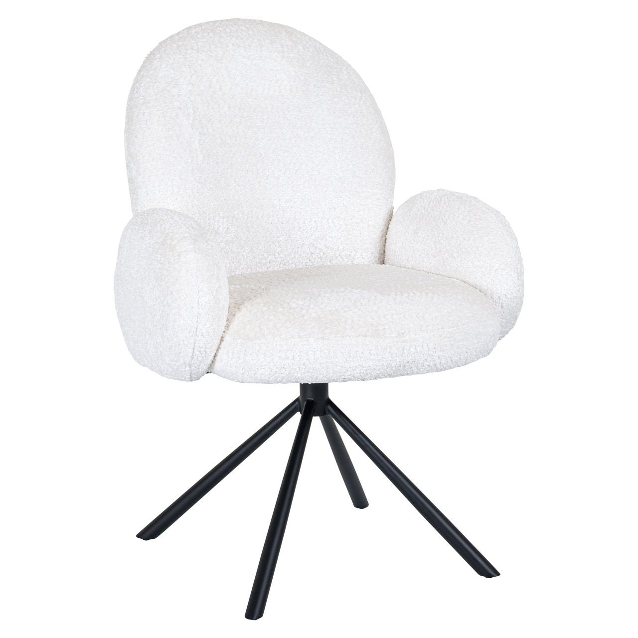 Dining chair Jolie sheep white swivel