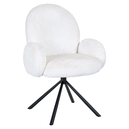 Dining chair Jolie sheep white swivel