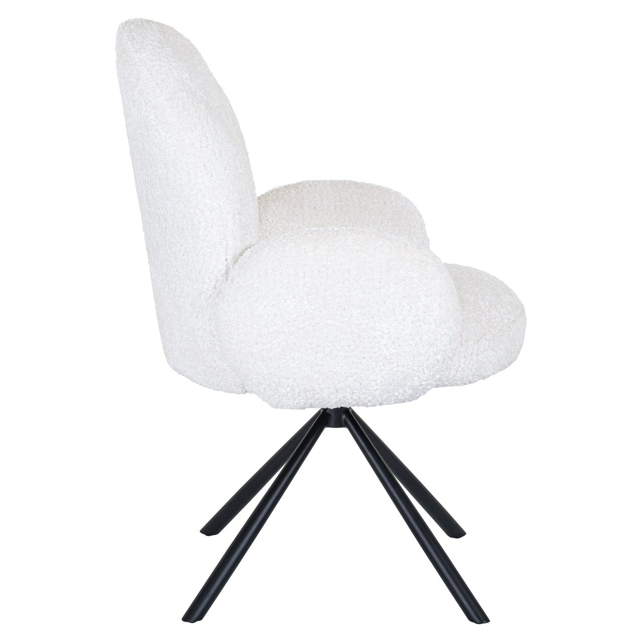 Dining chair Jolie sheep white swivel