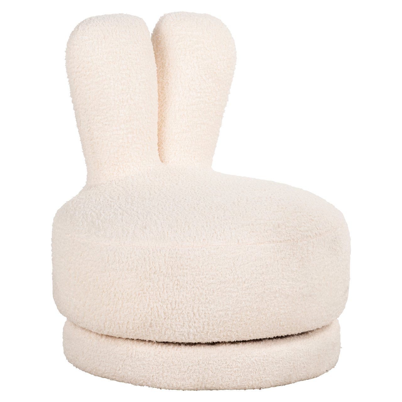 Lounge chair Bunny teddy white swivel kids