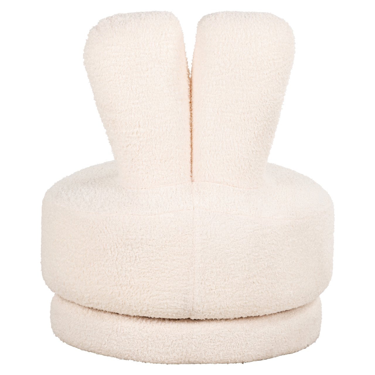 Lounge chair Bunny teddy white swivel kids