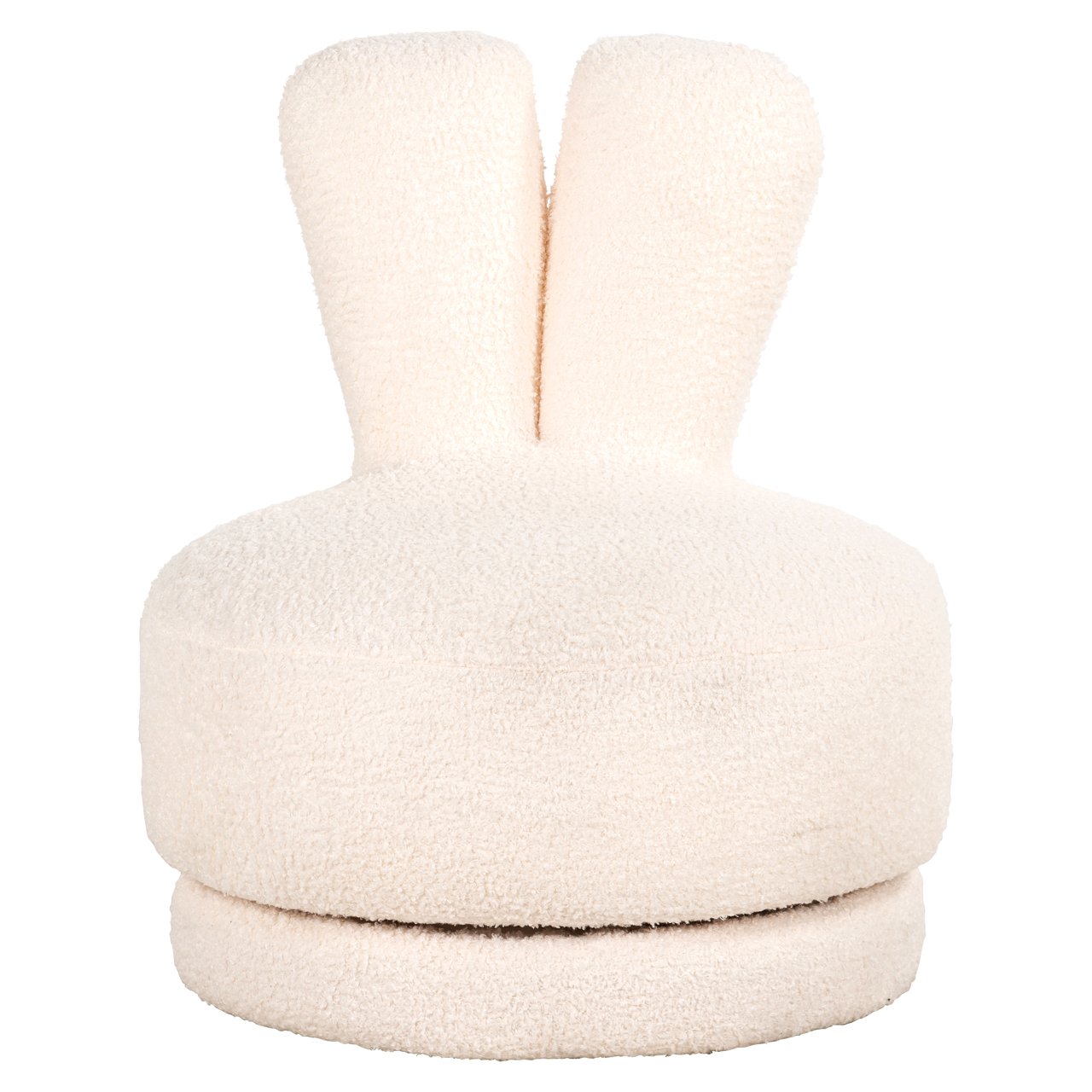 Lounge chair Bunny teddy white swivel kids