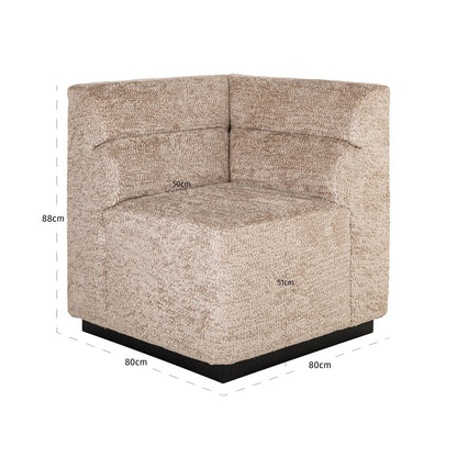 Dining bench Delia customized corner fire retardant