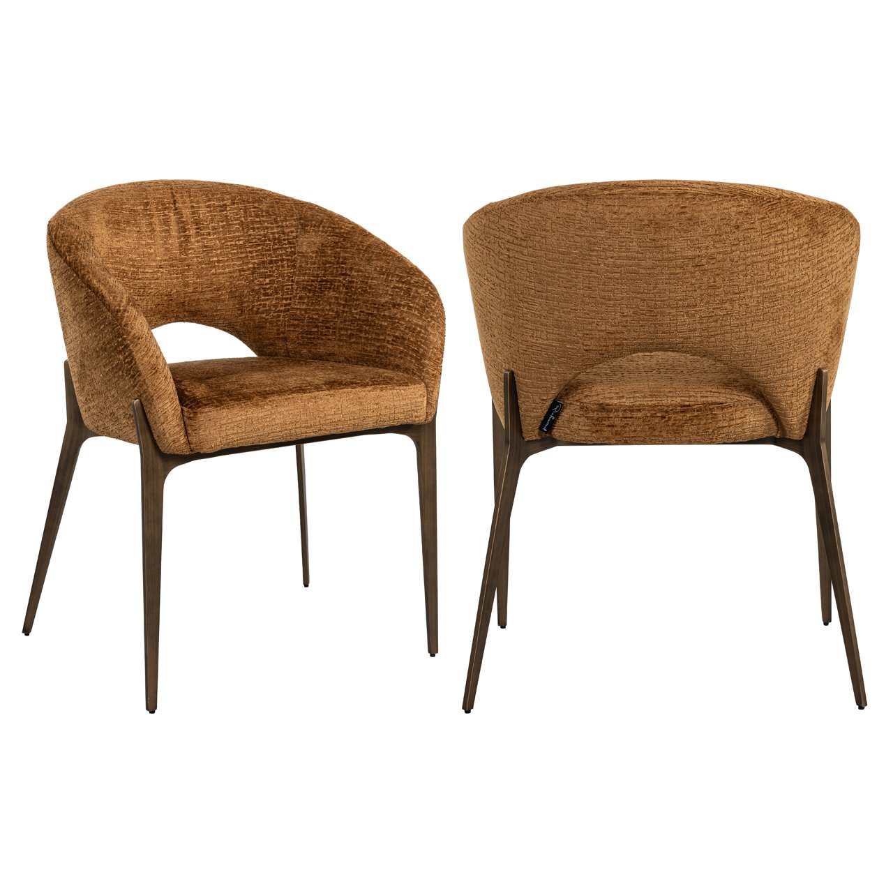 Dining chair Kenzi cognac fusion