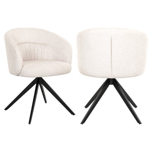 Dining chair Olivia ecru miami swivel