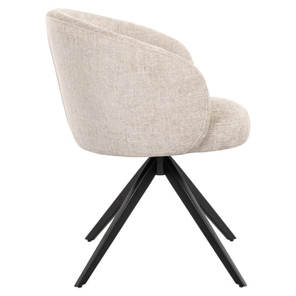 Dining chair Olivia natural miami swivel