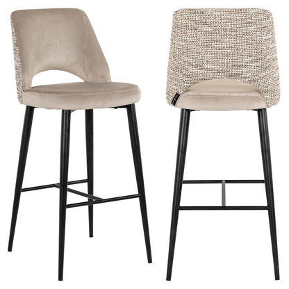 Bar stool Tabitha trendy nature fire retardant