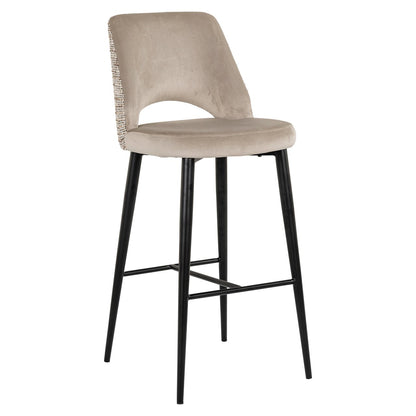 Bar stool Tabitha trendy nature fire retardant
