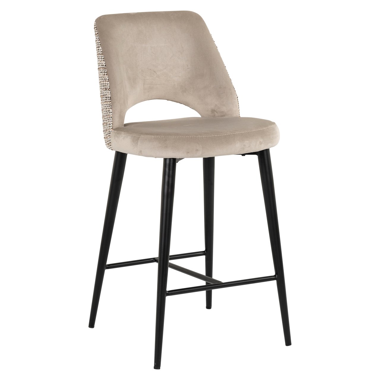 Counter stool Tabitha trendy nature fire retardant