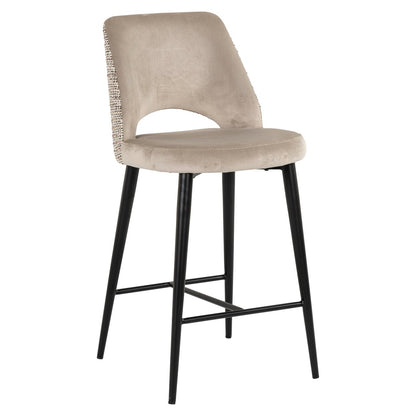 Counter stool Tabitha trendy nature fire retardant