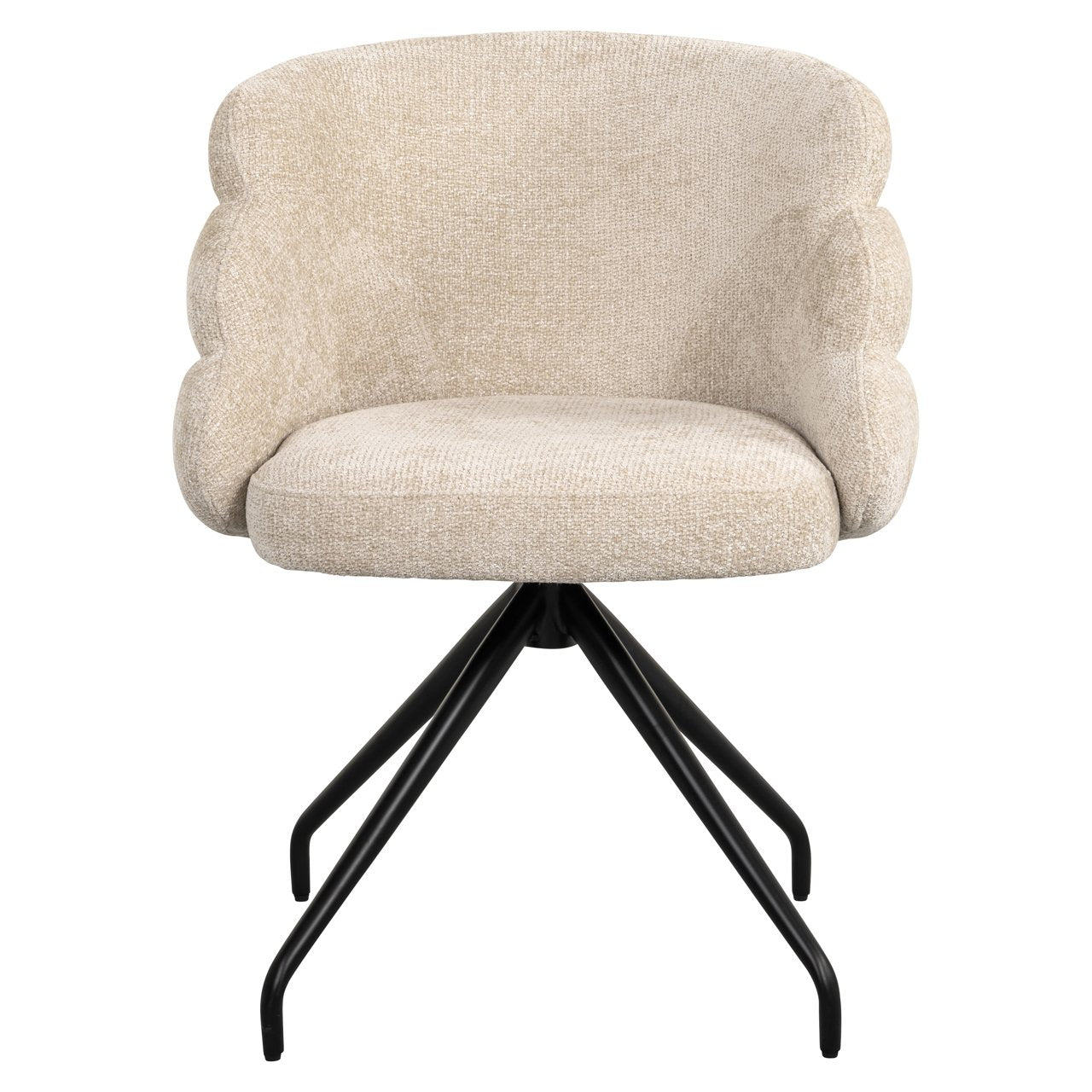 Dining chair Kayla cream unicorn swivel