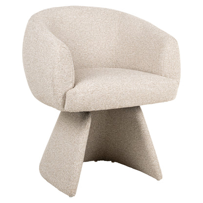 Dining chair Quiriro biscotti swivel