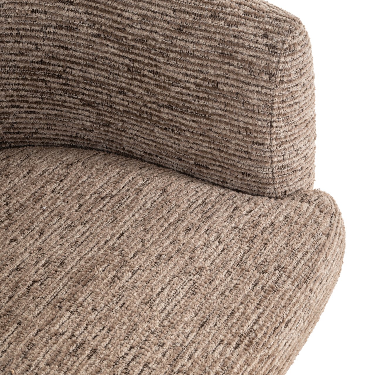 Dining chair Quiriro mocca linear swivel