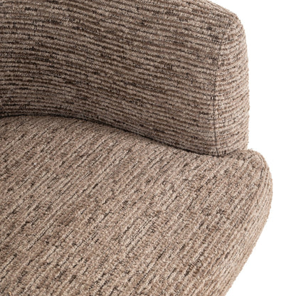 Dining chair Quiriro mocca linear swivel