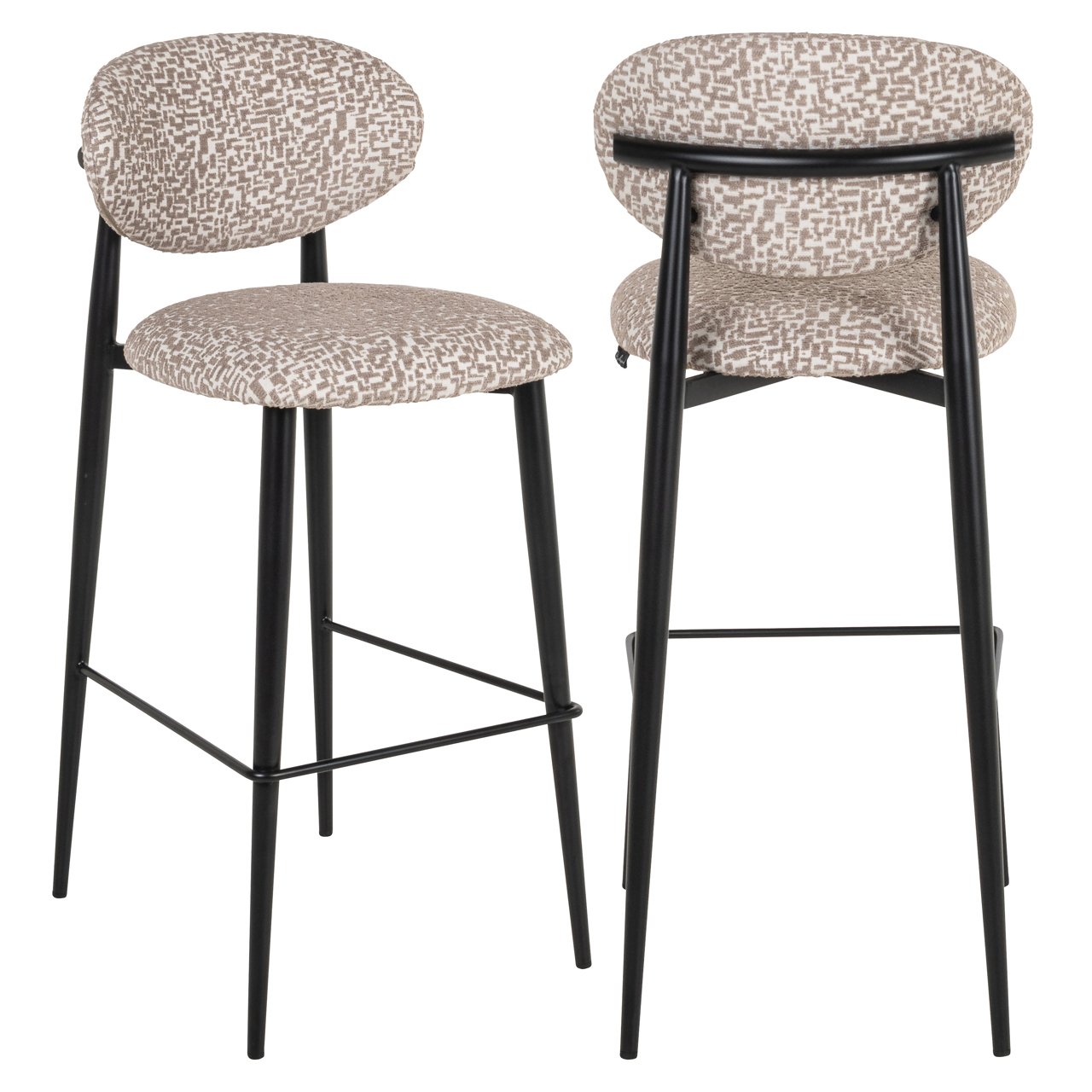 Bar stool Dantes natural geo fire retardant
