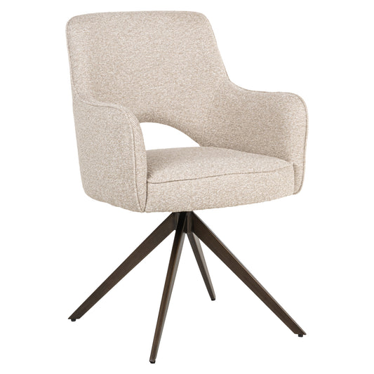 Dining chair Ginerva biscotti swivel