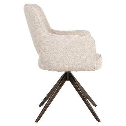 Dining chair Ginerva biscotti swivel