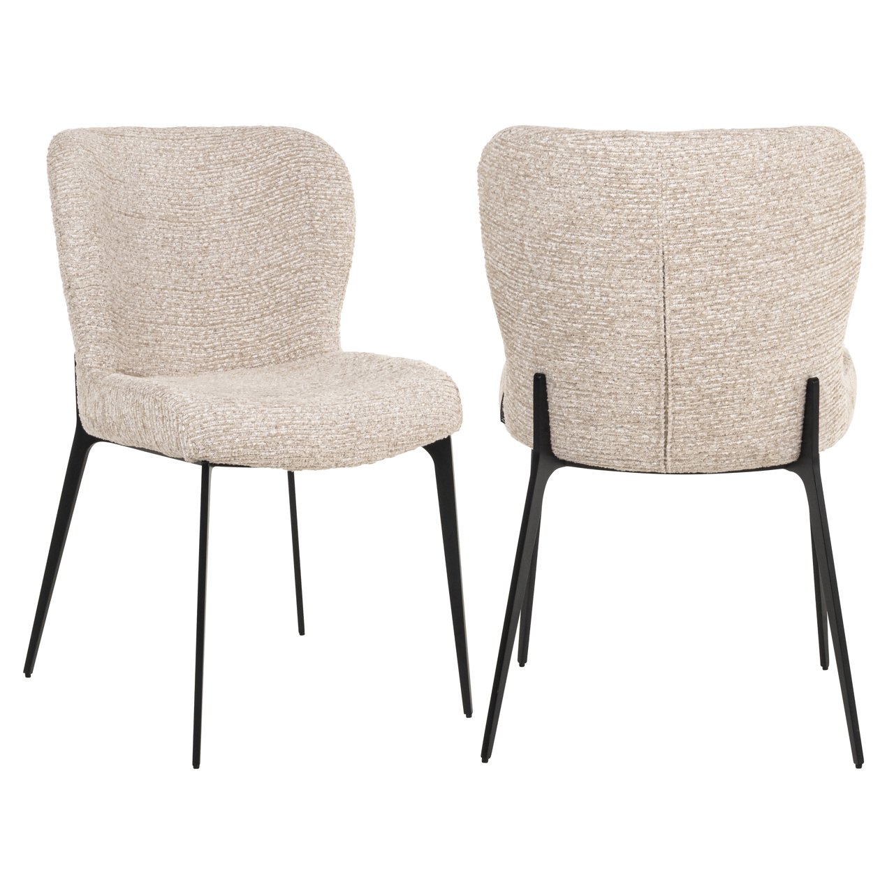 Dining chair Sergio natural linear