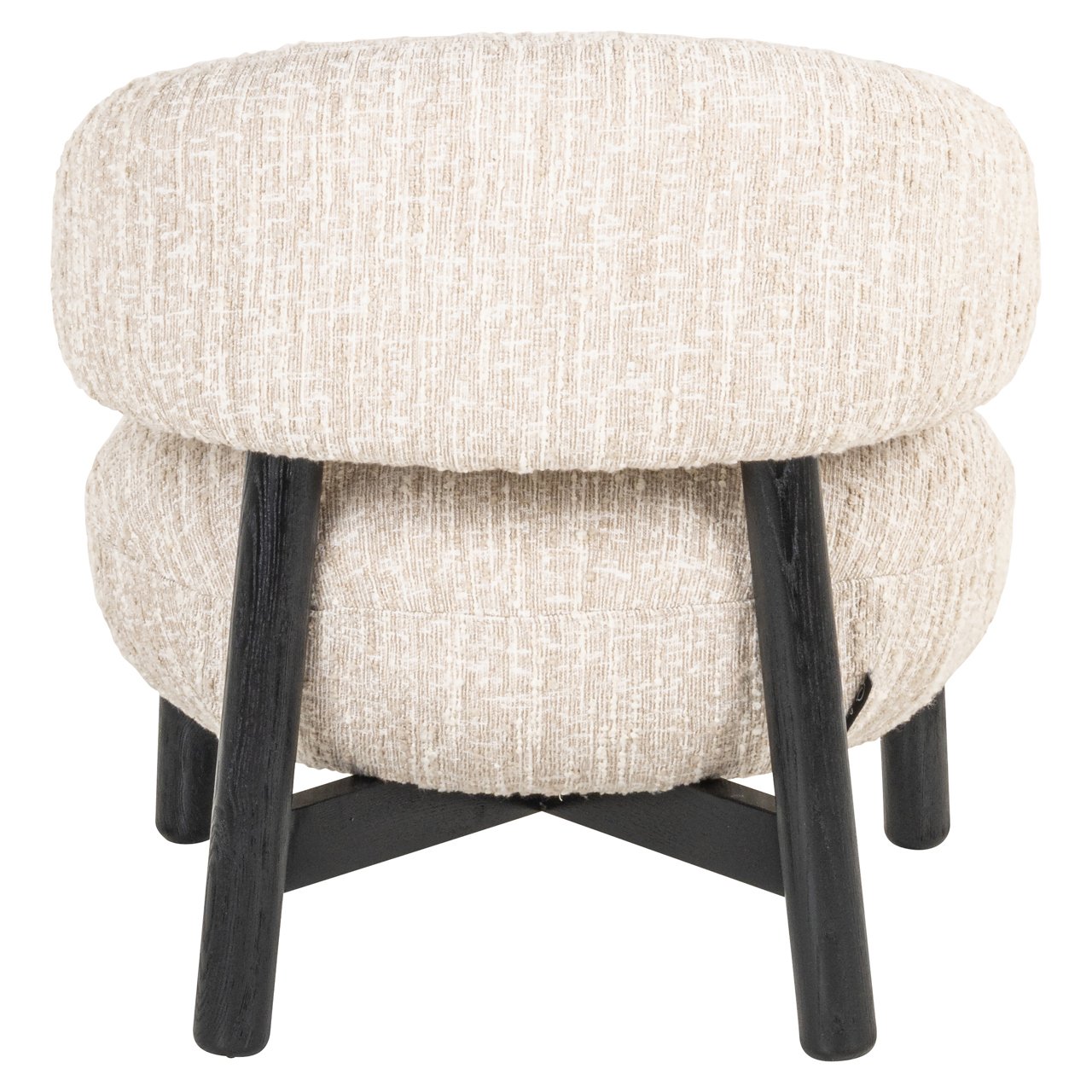 Lounge chair Ornella beige angora