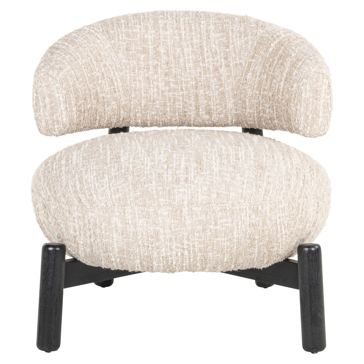 Lounge chair Ornella beige angora