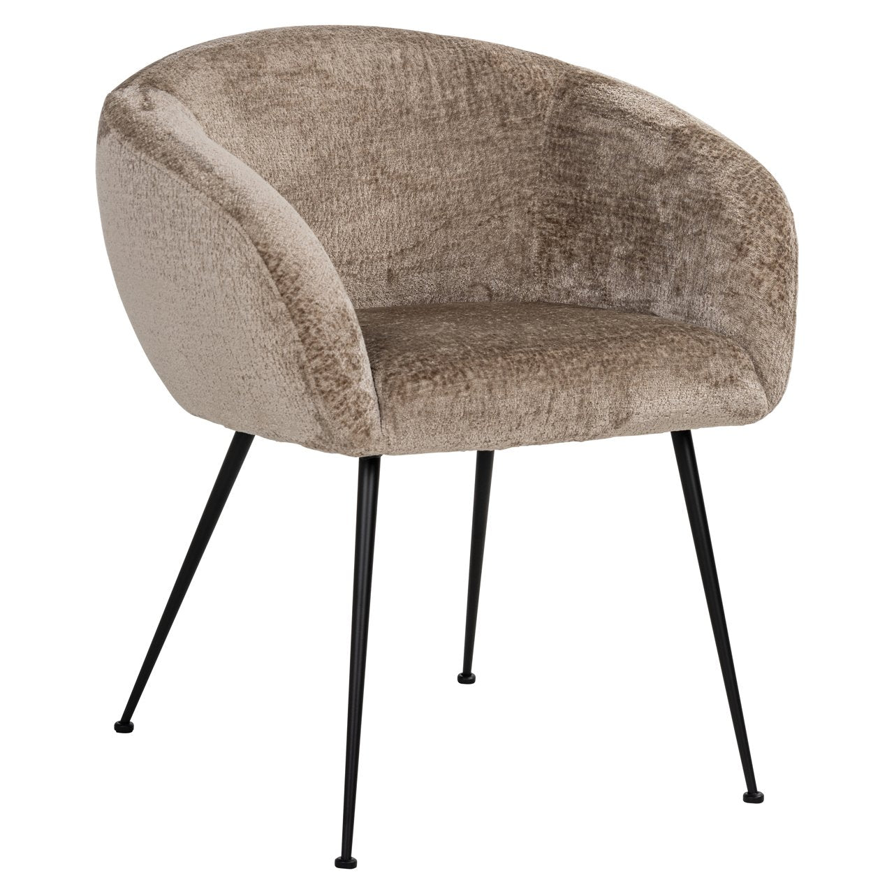Dining chair Ruby taupe chenille