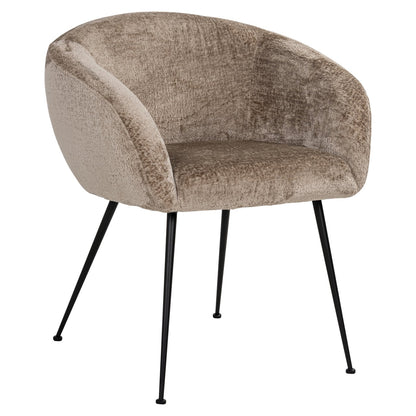 Dining chair Ruby taupe chenille