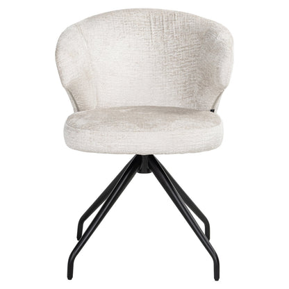 Dining chair Milly cream fusion swivel