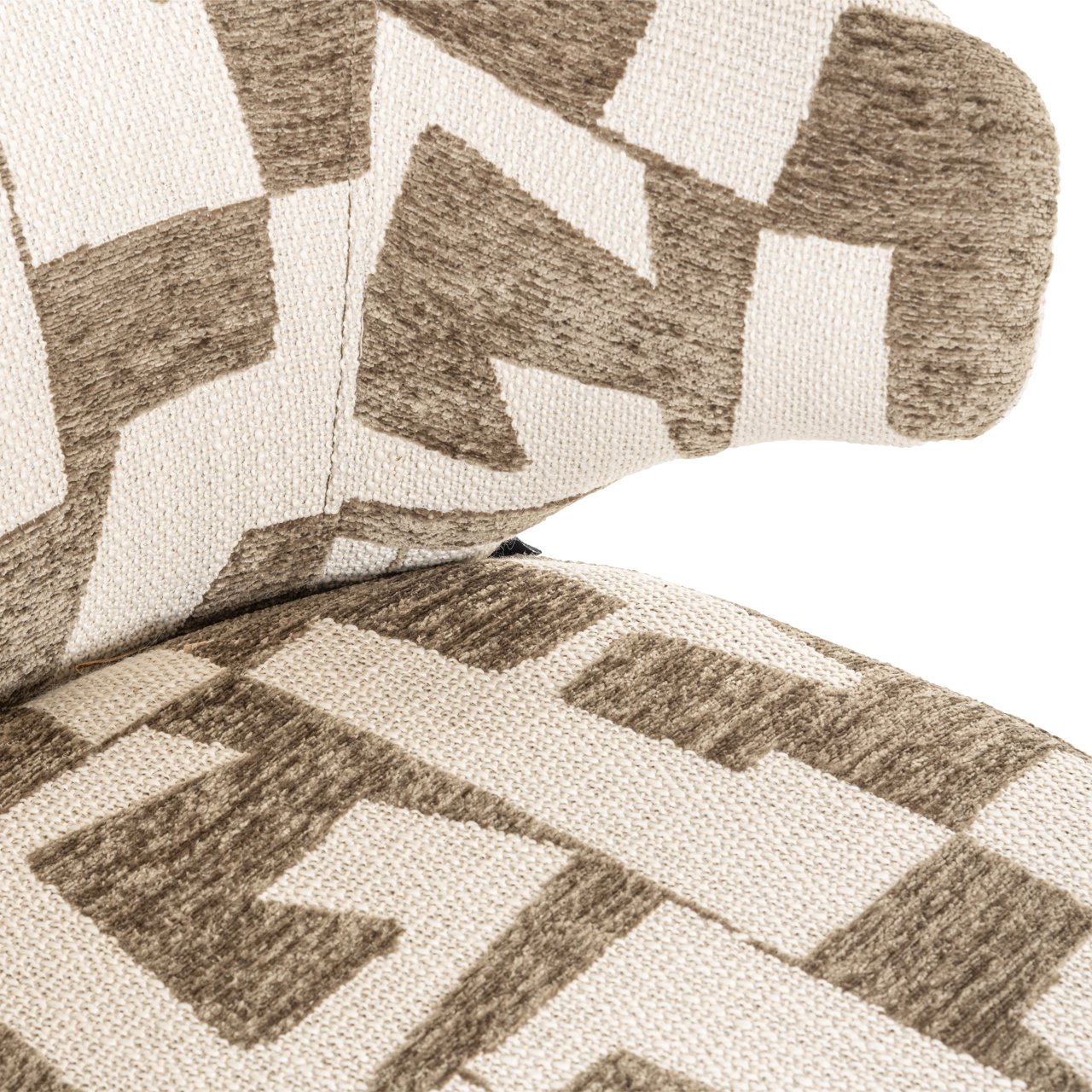 Dining chair Milly moss graffic swivel