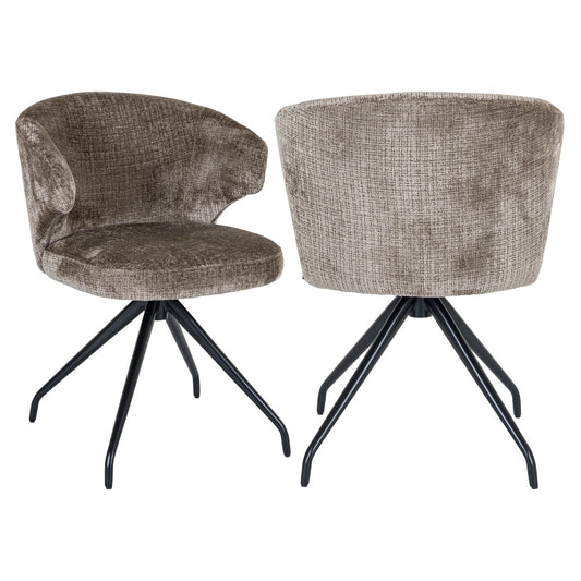 Dining chair Milly niagara stone swivel