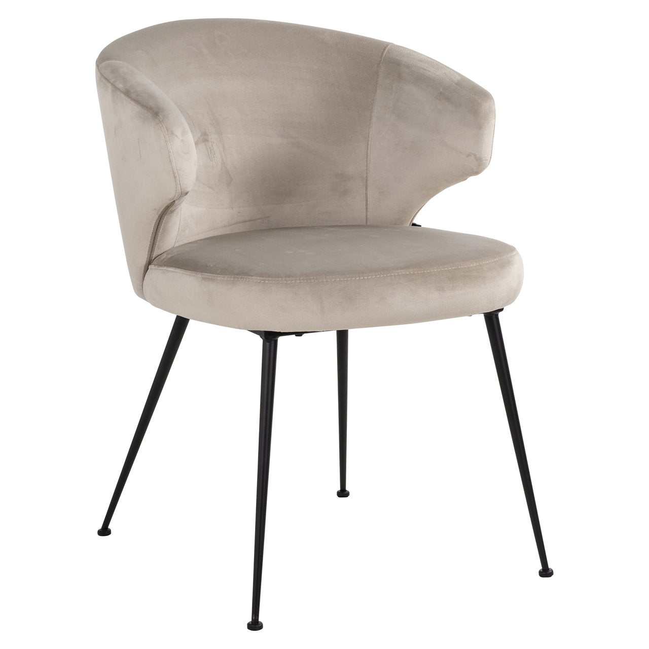 Dining chair Xandra khaki velvet