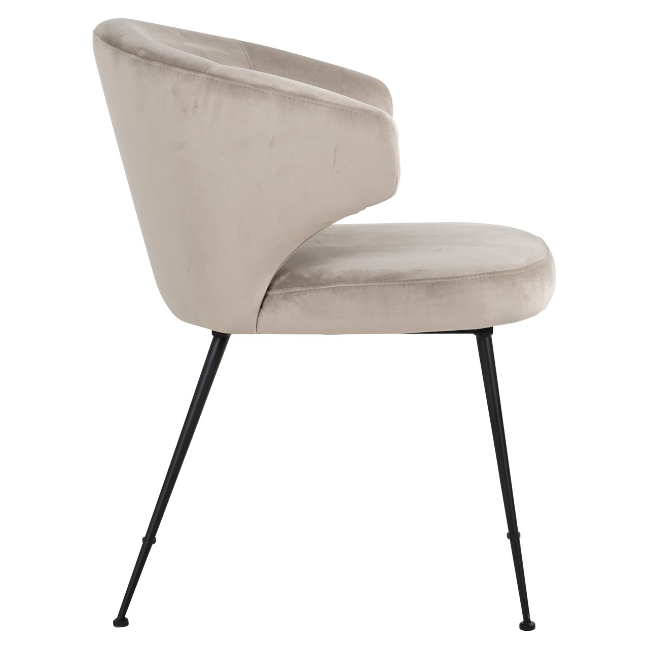 Dining chair Xandra khaki velvet