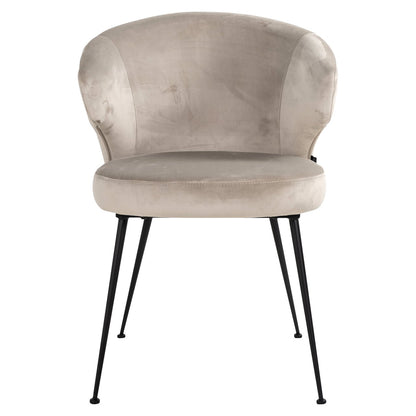 Dining chair Xandra khaki velvet